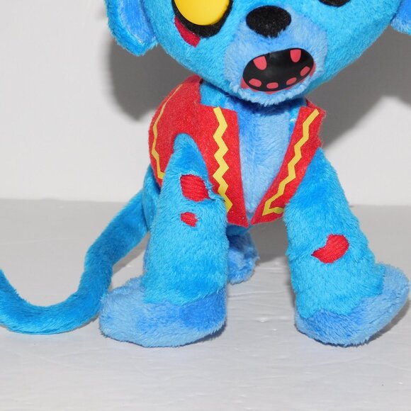 Mezco Toyz Creepy Cuddlers Zombie Blue Monkey Jangles 7" Plush Stuffed Toy - Picture 3 of 6